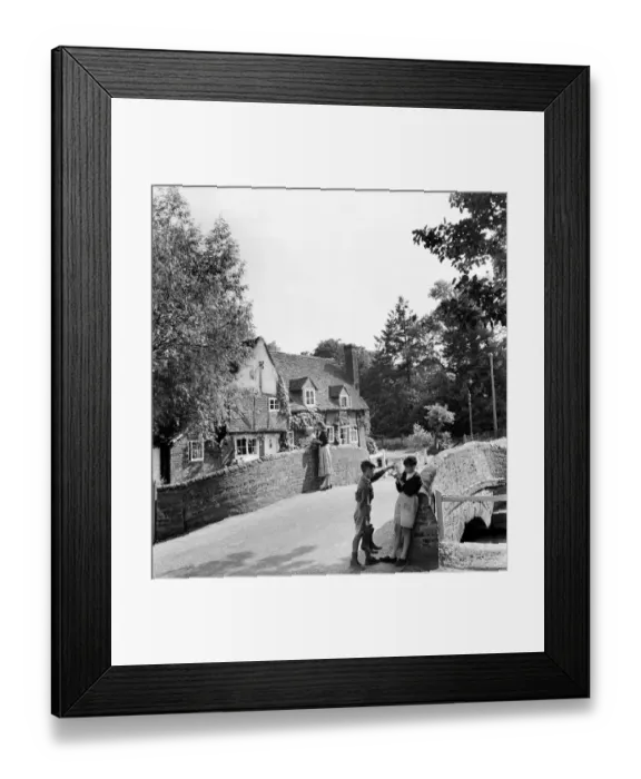 Framed Print : You should see the one that got away Two young boys of the village of Deham seen