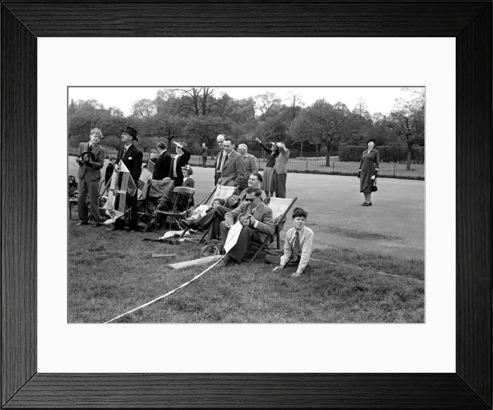 Framed Print : Kite Flying in Hyde Park. April 1952 C2007-005 Framed Print : Kite Flying in Hyde Park. April 1952 C2007-005