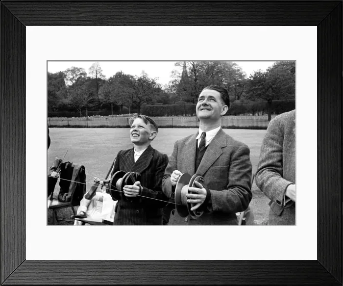 Framed Print : Kite Flying in Hyde Park. April 1952 C2007 Framed Print : Kite Flying in Hyde Park. April 1952 C2007