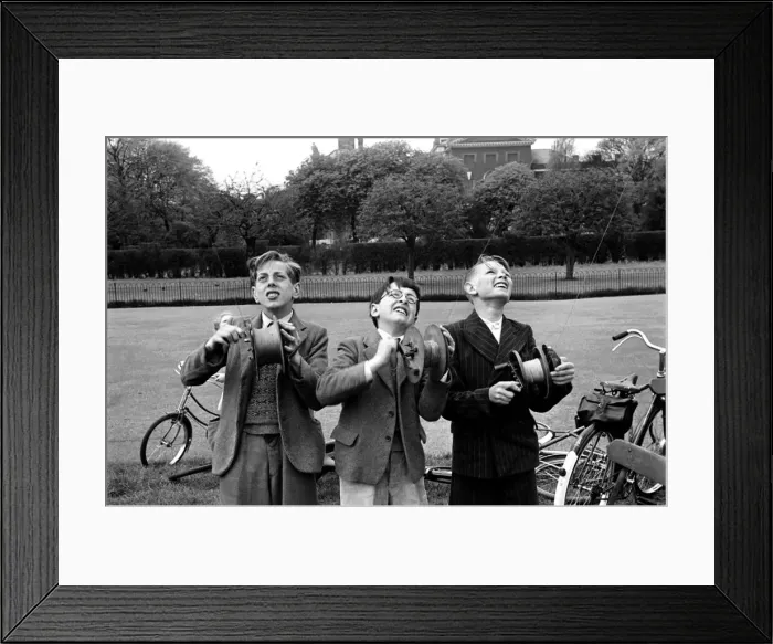 Framed Print : Kite Flying in Hyde Park. April 1952 C2007-001 Framed Print : Kite Flying in Hyde Park. April 1952 C2007-001
