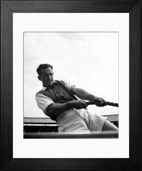 Framed Print : A. A. A. Championships, White City. A. B. Harries - Tug of-war. June 1952 C3125 Framed Print : A. A. A. Championships, White City. A. B. Harries - Tug of-war. June 1952 C3125