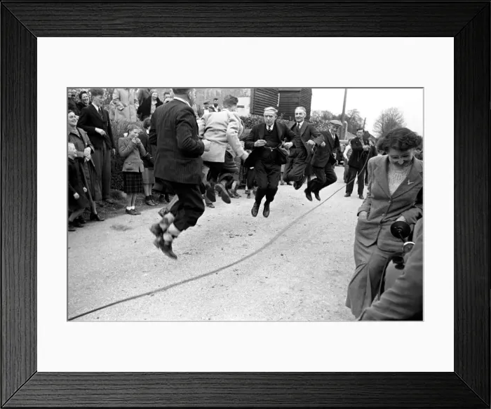 Framed Print : Every Good Friday, the road outside the Rose Cottage Inn in the village Alciston