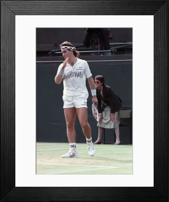 Framed Print : Wimbledon Tennis. Boris Becker. June 1988 88-3488-073 Framed Print : Wimbledon Tennis. Boris Becker. June 1988 88-3488-073