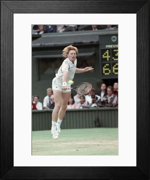 Framed Print : Wimbledon Tennis. Boris Becker. June 1988 88-3488-025 Framed Print : Wimbledon Tennis. Boris Becker. June 1988 88-3488-025