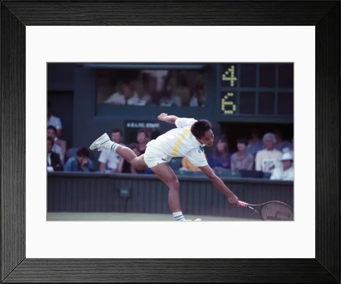 Framed Print : All England Lawn Tennis Championships at Wimbledon Michael Chang in action during Framed Print : All England Lawn Tennis Championships at Wimbledon Michael Chang in action during