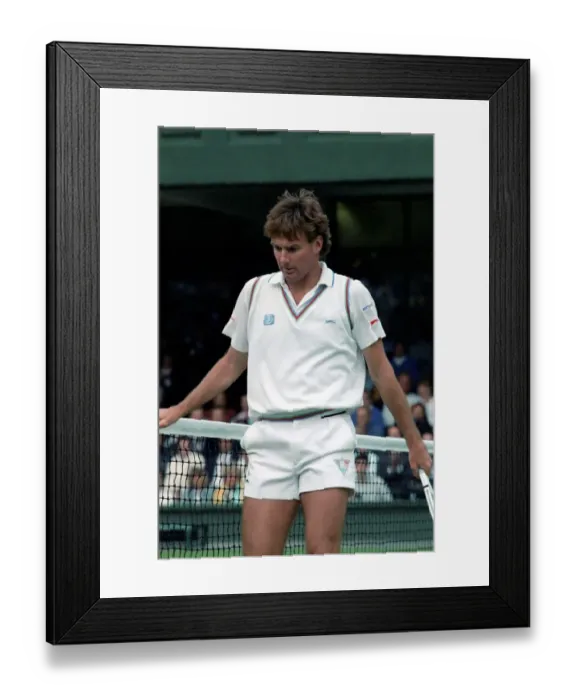 Framed Print : Wimbledon Tennis. Jimmy Connors. July 1989 89-3873-017