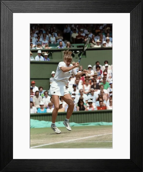 Framed Print : Wimbledon. Steffi Graf. July 1991 91-4353-057 Framed Print : Wimbledon. Steffi Graf. July 1991 91-4353-057