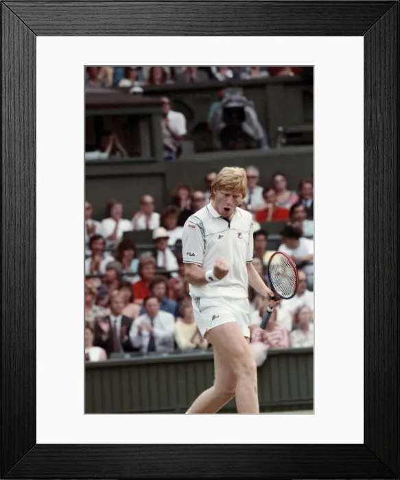 Framed Print : Wimbledon Tennis. Boris Becker. June 1988 88-3488-006 Framed Print : Wimbledon Tennis. Boris Becker. June 1988 88-3488-006