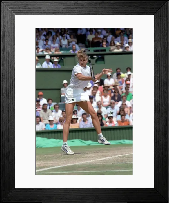 Framed Print : Wimbledon. Steffi Graf. July 1991 91-4353-059 Framed Print : Wimbledon. Steffi Graf. July 1991 91-4353-059