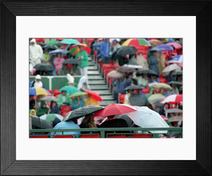 Framed Print : Wimbledon Tennis. Weather Rain Pix. June 1989 89-3840-006 Framed Print : Wimbledon Tennis. Weather Rain Pix. June 1989 89-3840-006