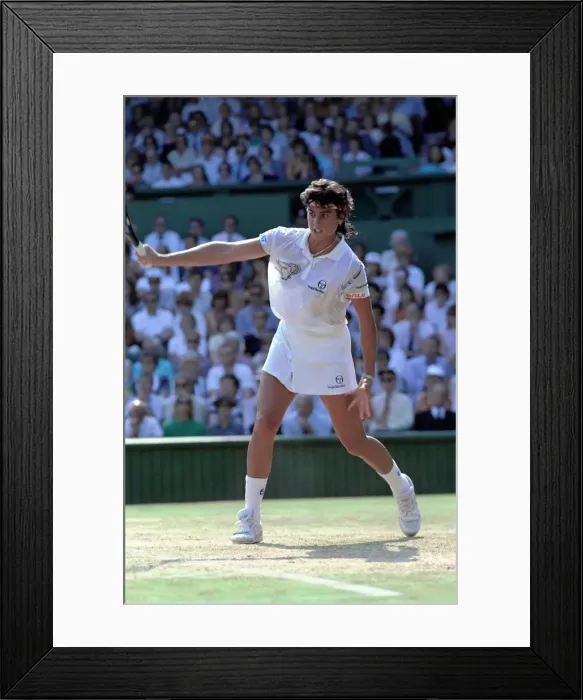 Framed Print : Wimbledon. Gabriella Sabatini v. Jennifer Capriati. July 1991 91-4353-103