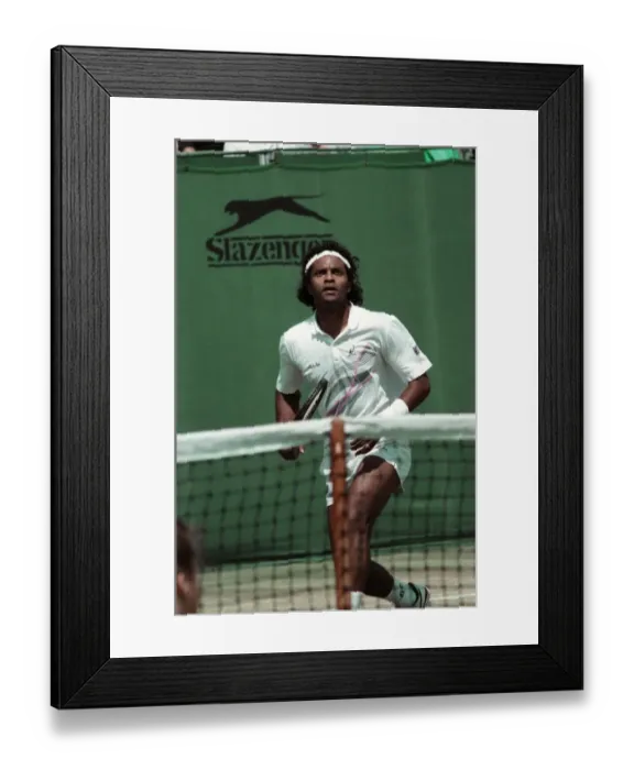 Framed Print : All England Lawn Tennis Championships at Wimbledon Action during the Mens Singles