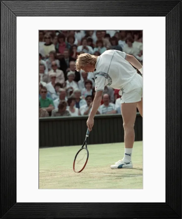 Framed Print : Wimbledon Tennis. Boris Becker. June 1988 88-3488-076 Framed Print : Wimbledon Tennis. Boris Becker. June 1988 88-3488-076