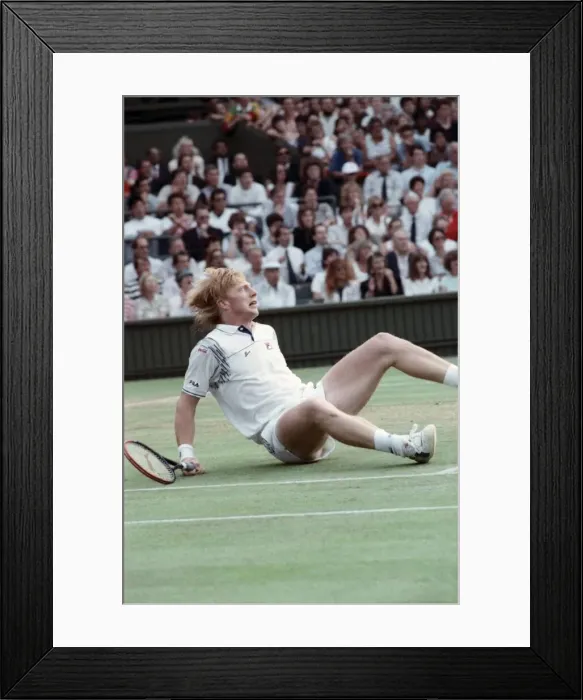 Framed Print : Wimbledon Tennis. Boris Becker. June 1988 88-3488-010 Framed Print : Wimbledon Tennis. Boris Becker. June 1988 88-3488-010