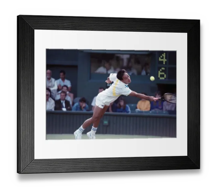 Framed Print : All England Lawn Tennis Championships at Wimbledon Michael Chang in action during Framed Print : All England Lawn Tennis Championships at Wimbledon Michael Chang in action during