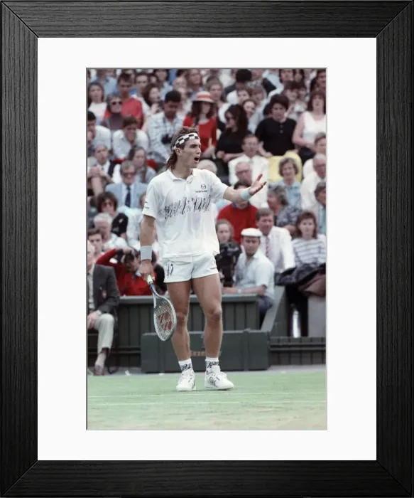 Framed Print : Wimbledon Tennis. Pat Cash. June 1988 88-3488-027 Framed Print : Wimbledon Tennis. Pat Cash. June 1988 88-3488-027