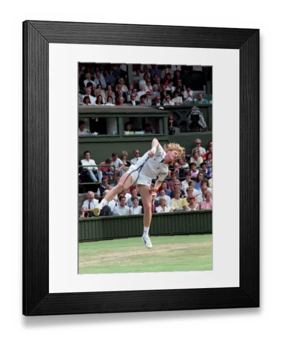 Framed Print : Wimbledon Tennis. Boris Becker. June 1988 88-3488-097 Framed Print : Wimbledon Tennis. Boris Becker. June 1988 88-3488-097