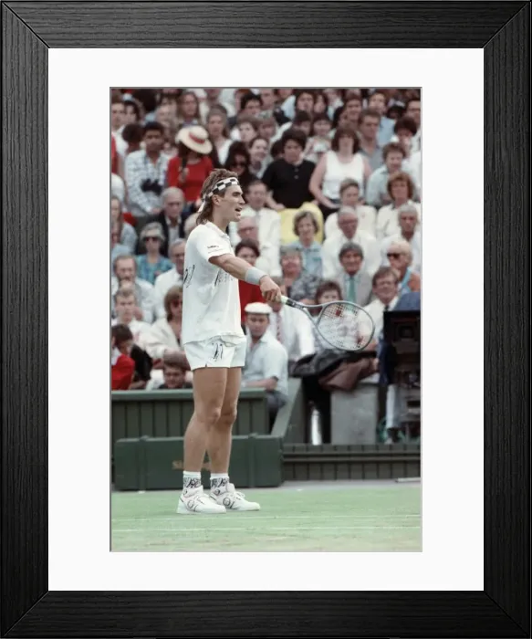 Framed Print : Wimbledon Tennis. Pat Cash. June 1988 88-3488-028 Framed Print : Wimbledon Tennis. Pat Cash. June 1988 88-3488-028