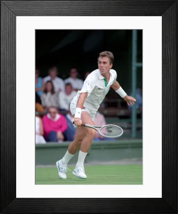 Framed Print : Tennis. Ivan Lendl. Wimbledon. June 1989 89-3823-003