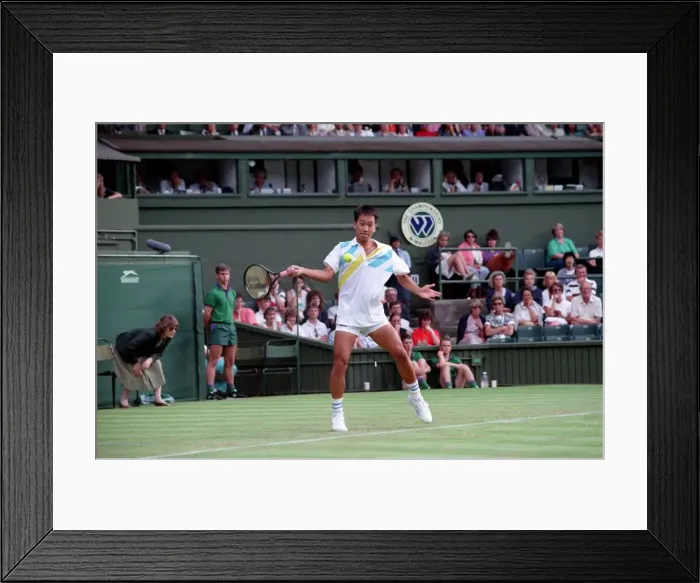 Framed Print : All England Lawn Tennis Championships at Wimbledon Michael Chang in action during
