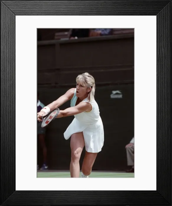 Framed Print : Wimbledon Tennis. Chris Evert. July 1988 88-3421-014 Framed Print : Wimbledon Tennis. Chris Evert. July 1988 88-3421-014