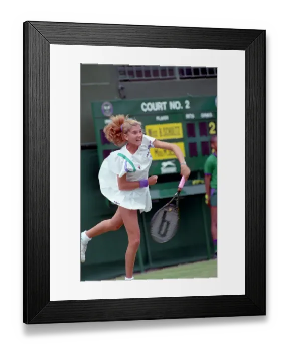 Framed Print : Tennis. Monica Seles. At Wimbledon. June 1989 89-3823-046