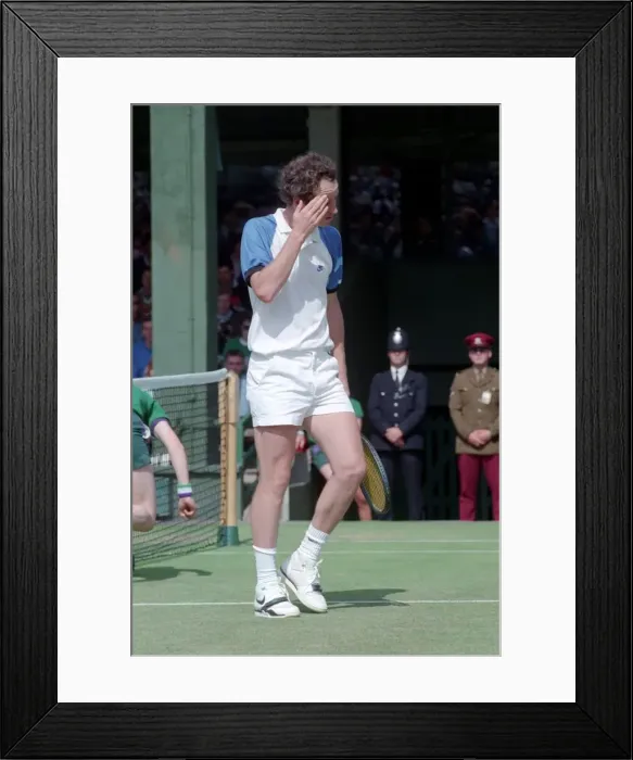 Framed Print : Wimbledon Tennis. John McEnroe. June 1989 89-3896-003 Framed Print : Wimbledon Tennis. John McEnroe. June 1989 89-3896-003