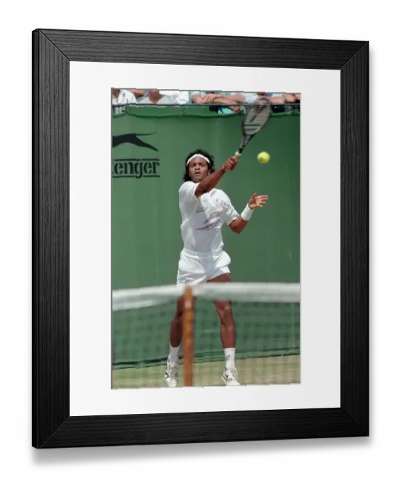 Framed Print : All England Lawn Tennis Championships at Wimbledon Action during the Mens Singles