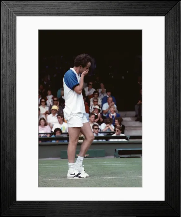 Framed Print : Wimbledon Tennis. John McEnroe. June 1989 89-3896-012 Framed Print : Wimbledon Tennis. John McEnroe. June 1989 89-3896-012