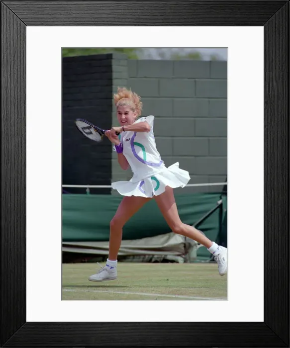 Framed Print : Tennis. Monica Seles. At Wimbledon. June 1989 89-3823-027 Framed Print : Tennis. Monica Seles. At Wimbledon. June 1989 89-3823-027
