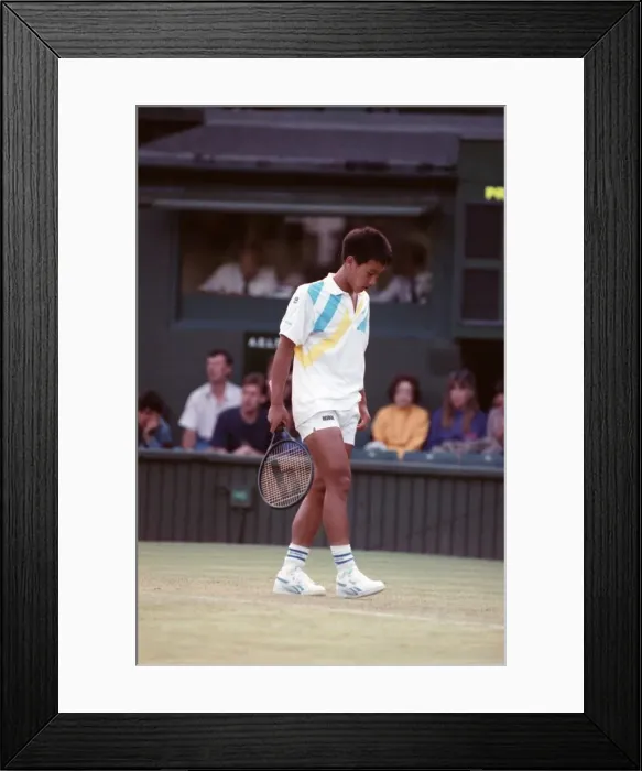 Framed Print : All England Lawn Tennis Championships at Wimbledon Michael Chang in action during Framed Print : All England Lawn Tennis Championships at Wimbledon Michael Chang in action during