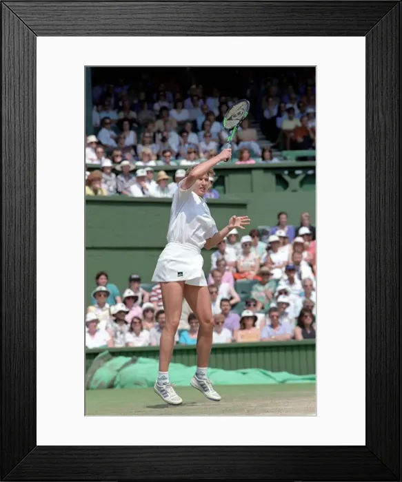 Framed Print : Wimbledon. Steffi Graf. July 1991 91-4353-003 Framed Print : Wimbledon. Steffi Graf. July 1991 91-4353-003
