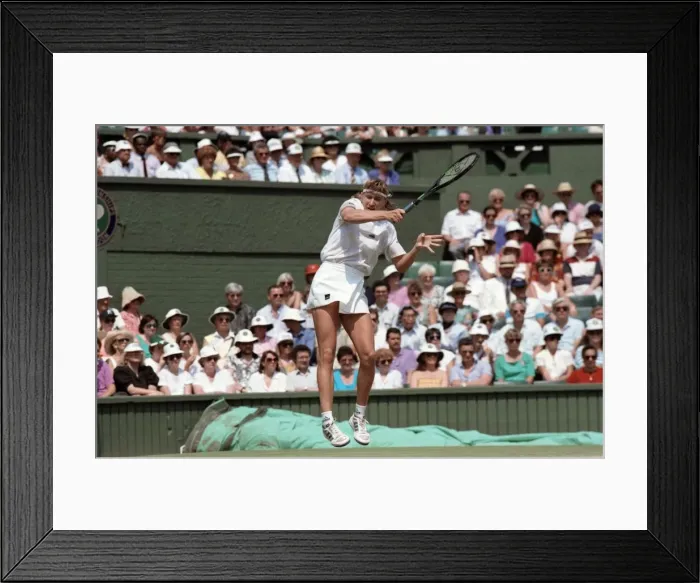 Framed Print : Wimbledon. Steffi Graf. July 1991 91-4353-045