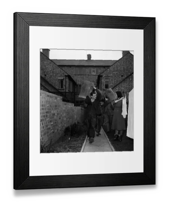 Framed Print : Bowler hats for Coventry dustmen. March 1952 C1577