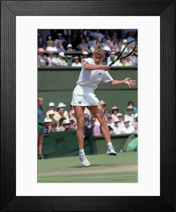 Framed Print : Wimbledon. Steffi Graf. July 1991 91-4353-019
