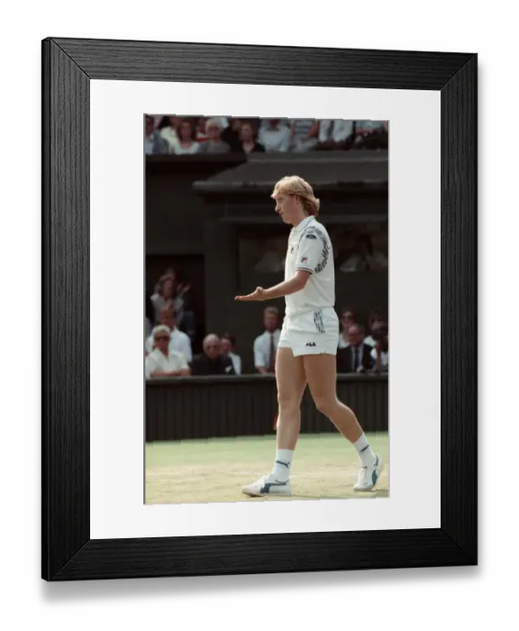 Framed Print : Wimbledon Tennis. Boris Becker. June 1988 88-3488-077