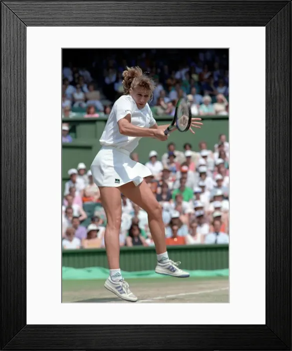 Framed Print : Wimbledon. Steffi Graf. July 1991 91-4353-004 Framed Print : Wimbledon. Steffi Graf. July 1991 91-4353-004