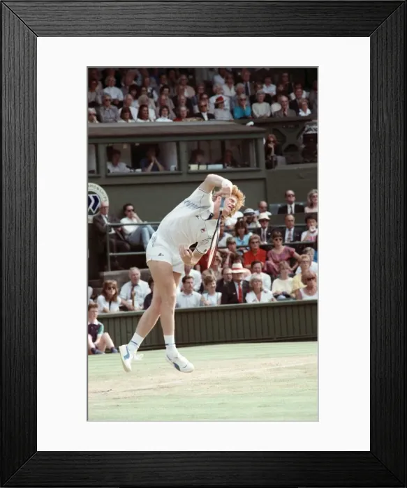 Framed Print : Wimbledon Tennis. Boris Becker. June 1988 88-3488-044 Framed Print : Wimbledon Tennis. Boris Becker. June 1988 88-3488-044