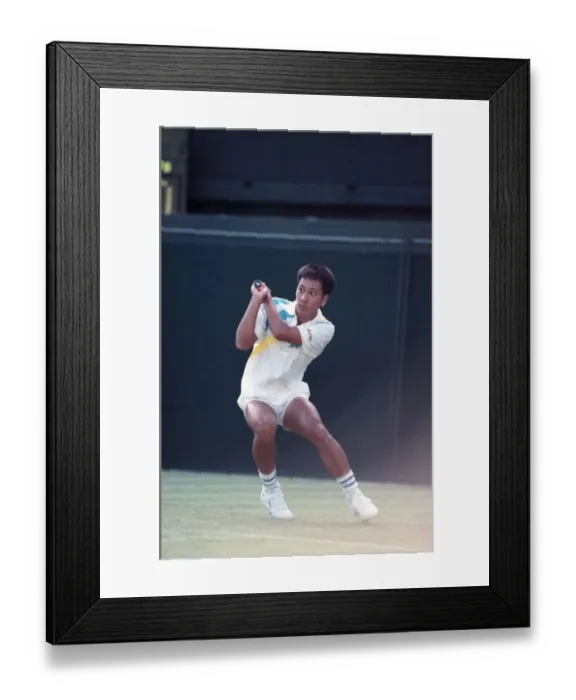 Framed Print : All England Lawn Tennis Championships at Wimbledon Michael Chang in action during Framed Print : All England Lawn Tennis Championships at Wimbledon Michael Chang in action during