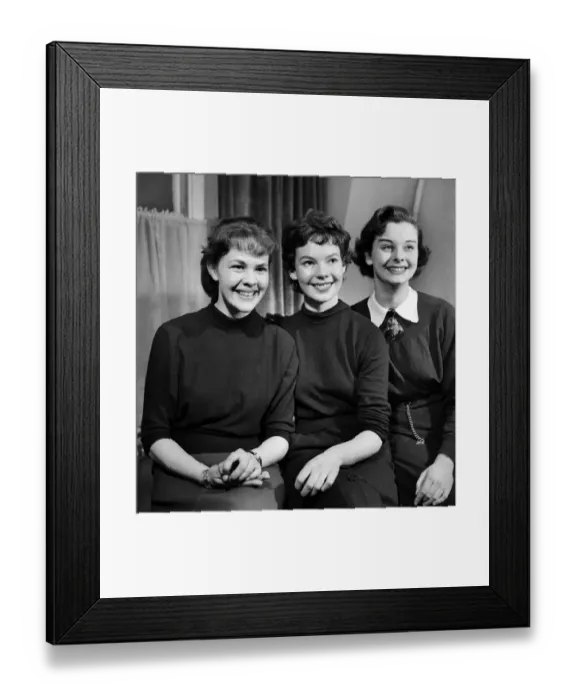 Framed Print : Audrey Dalton, Joan Elan, Dorothy Bromiley who star in the film The Girls of Pleasure
