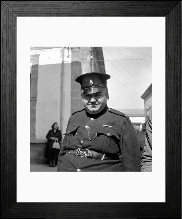 Framed Print : Fat Cyprus Policeman looking after the law and order in the Ladies Bazaar Framed Print : Fat Cyprus Policeman looking after the law and order in the Ladies Bazaar