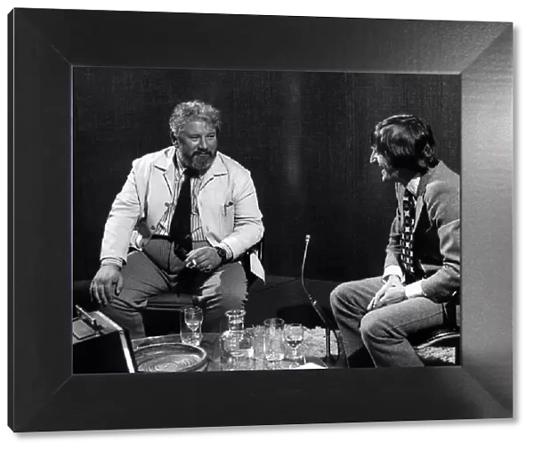 Peter Ustinov British Actor with Michael Parkinson July 1971