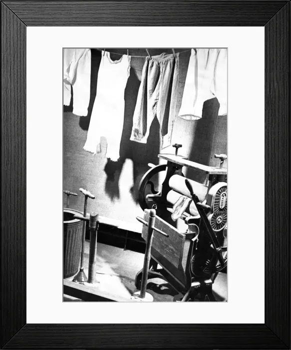 Framed Print : Some of the backbreaking equipment women would use on washing days in days gone by Framed Print : Some of the backbreaking equipment women would use on washing days in days gone by