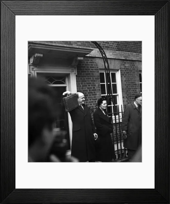 Framed Print : Budget Day. Mr. R. A. Butler, Chancellor of the Exchequer Framed Print : Budget Day. Mr. R. A. Butler, Chancellor of the Exchequer