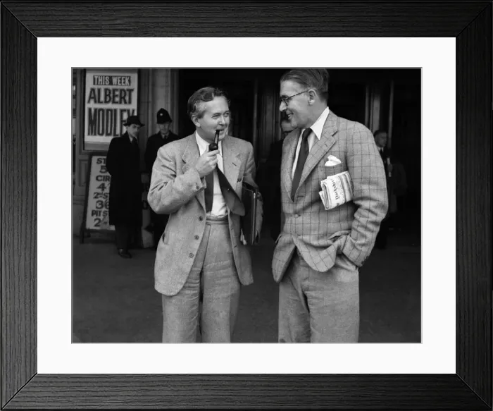 Framed Print : Labour Party Conference. Harold Wilson, R. H. S. Crossman. September 1952 C4828-006 Framed Print : Labour Party Conference. Harold Wilson, R. H. S. Crossman. September 1952 C4828-006