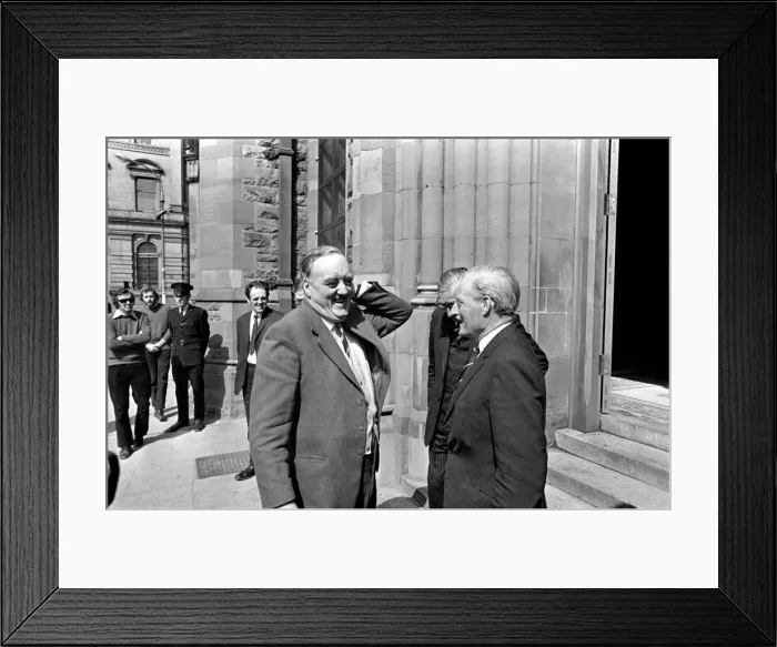Framed Print : Northern Ireland Secretary Willie Whitelaw seen here in Londonderry Framed Print : Northern Ireland Secretary Willie Whitelaw seen here in Londonderry