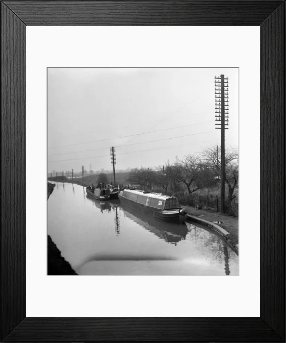 Framed Print : Canal scenes. April 1952 C1908-004 Framed Print : Canal scenes. April 1952 C1908-004