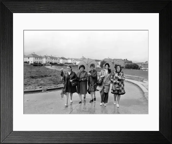 Framed Print : Bogside peace women seen here on the streets of Londonderry bogside left to right Framed Print : Bogside peace women seen here on the streets of Londonderry bogside left to right