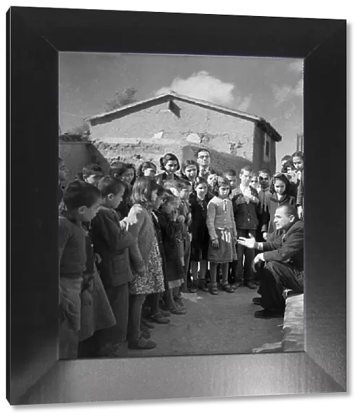 Turkish School children in Peristerona, Cyprus. November 1952 C1103-007