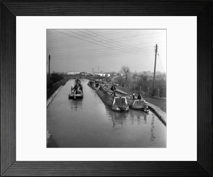 Framed Print : Canal scenes. April 1952 C1908-005 Framed Print : Canal scenes. April 1952 C1908-005